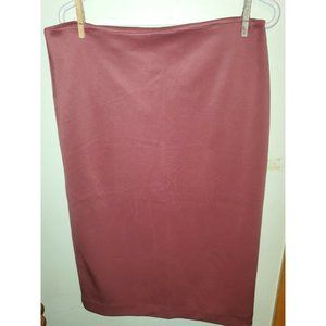 New York & Company Stretch Pencil Skirt, Maroon/Red, Size 12